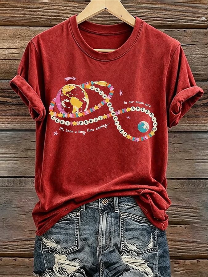 Women's Copy Moon Joy Print T-shirt