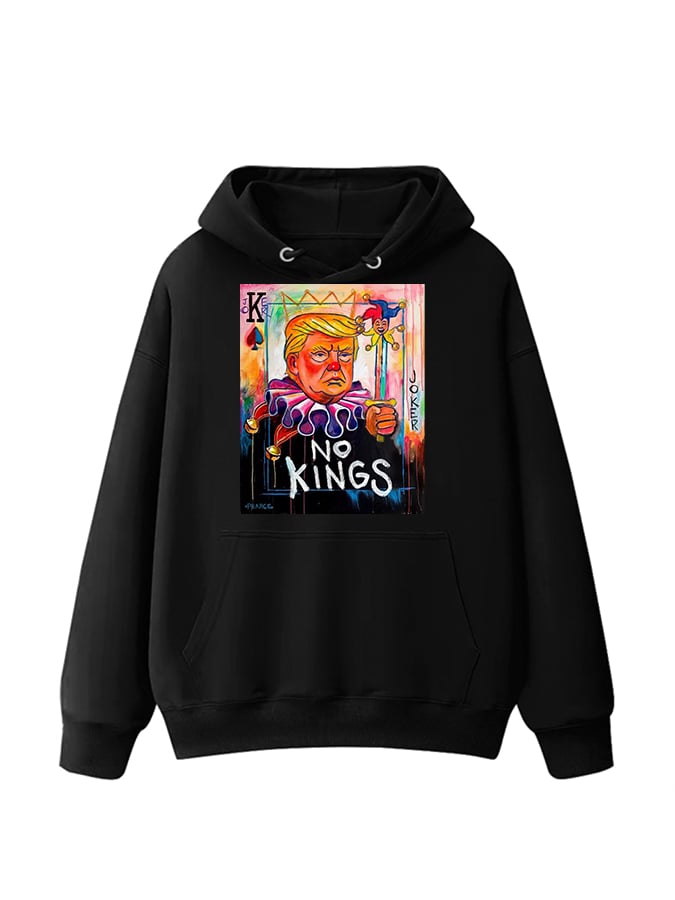 Unisex  No Kings In America Print Casual  Hoodie