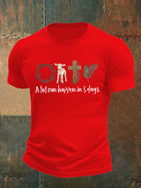 Men's  A lot can happen in 3 days  Print  T-Shirt