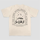 If The Stars Were Made To Worship So Will I Psalms 148:3-6 Printed Women's T-shirt