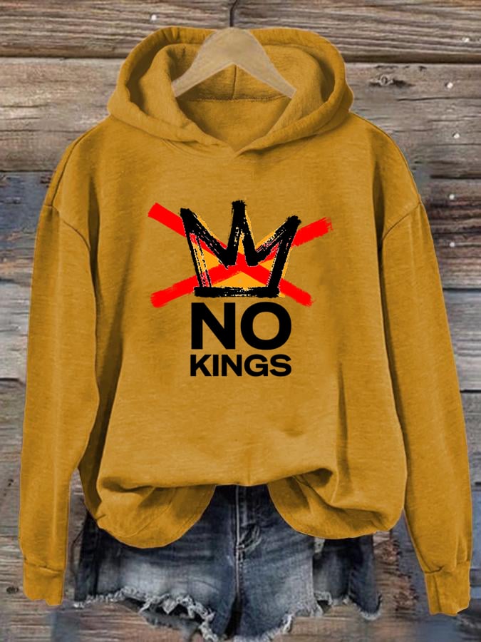 🔥Buy 3 Get 15% Off Women's  America has No Kings Printed Casual Hoodies