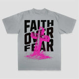 Faith Over Fear Printed Women's T-shirt
