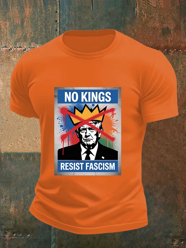 Men's   NO KINGS RESIST FASCISM T-shirt