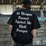 No Weapon Formed Against Me Shall Prosper Printed Men's T-shirt