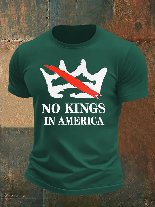 🔥Buy 3 Get 15% Off🔥Men's no kings in America print  T-Shirt