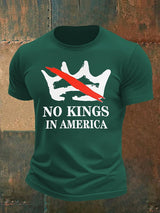 🔥Buy 3 Get 15% Off🔥Men's no kings in America print  T-Shirt