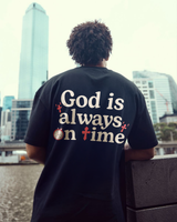 God Is Always On Time Printed Men's T-shirt