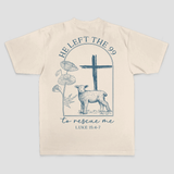 He Left The 99 To Rescue Me Printed Men's T-shirt