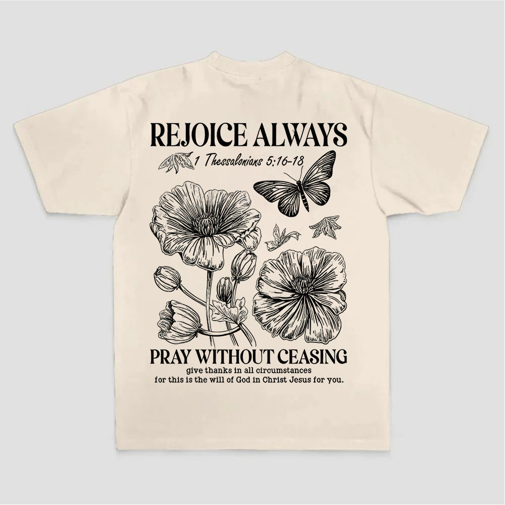 Rejoice Always Printed Women's T-shirt
