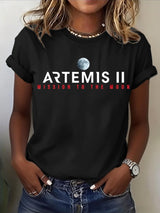 Women's Artemis II Print Casual T-Shirt