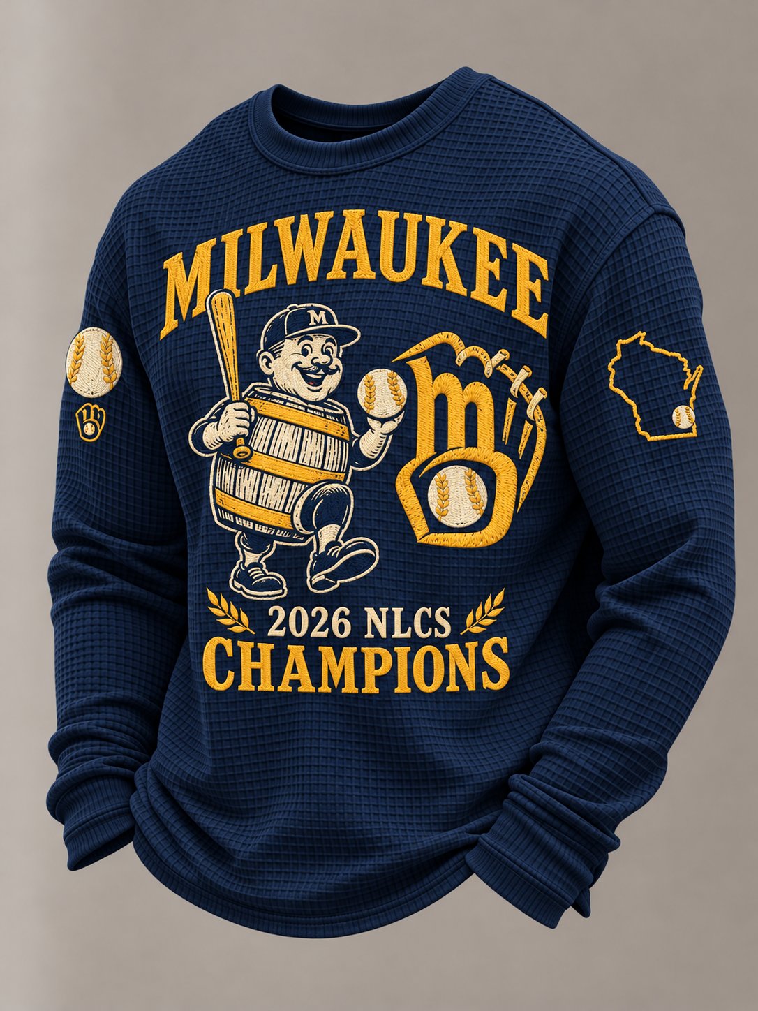 Men's Baseball Print T-Shirt