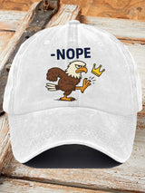🔥Buy 3 Get 15% Off🔥Unisex Retro No Kings In America  Eagle Crown Nope Print Baseball Cap
