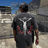 Redeemer Cross Faith Printed Men's Washed Tee