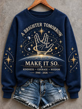 Women's Make It So Print Casual Sweatshirt