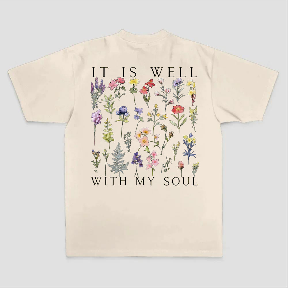 It Is Well With My Soul Printed Women's T-shirt