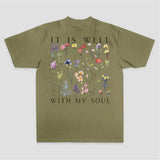 It Is Well With My Soul Printed Women's T-shirt