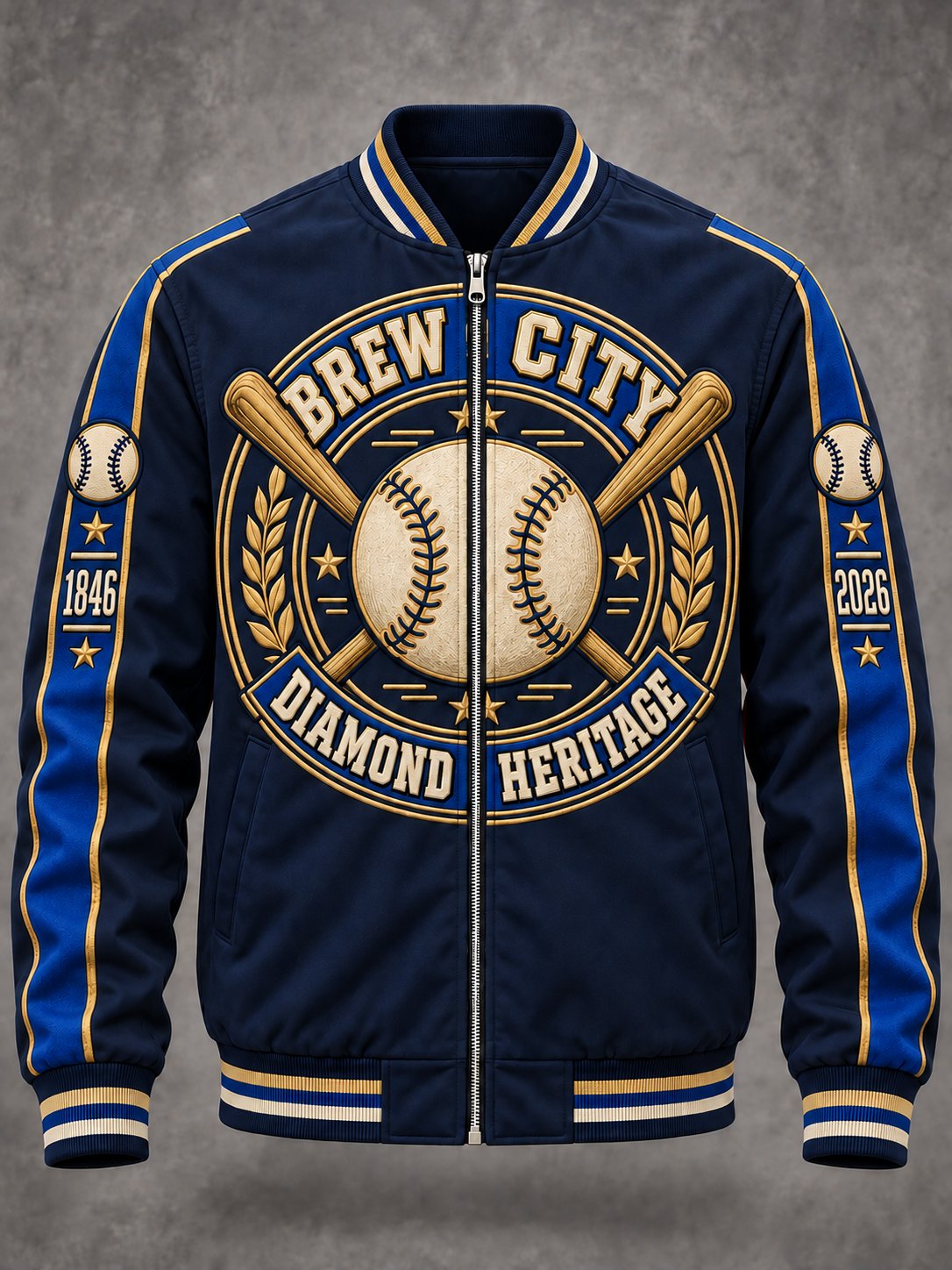 Men's Brew City Diamond Heritage Printed Jacket