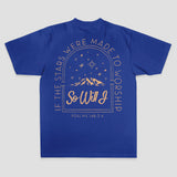 If The Stars Were Made To Worship So Will I Psalms 148:3-6 Printed Women's T-shirt