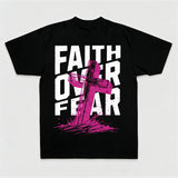Faith Over Fear Printed Women's T-shirt