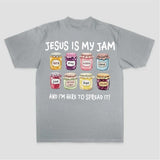 Jesus Is My Jam And I'm Here To Spread It Printed Women's T-shirt