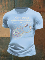 Men's  Fun Planet Print T-Shirt