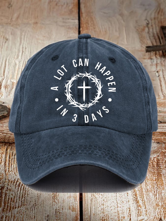 🔥Hot Sale Picks 🔥Unisex A Lot Can Happen In 3 Days Print Baseball Cap