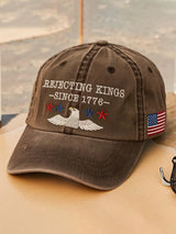 🔥Buy 3 Get 15% Off🔥Unisex 'Rejecting Kings Since 1776 ' Printed Hat