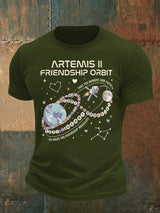 Men's  Fun Planet Print T-Shirt