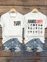 🔥Buy 3 Get 15% Off🔥Women's Casual Hands Off Printed T-Shirt