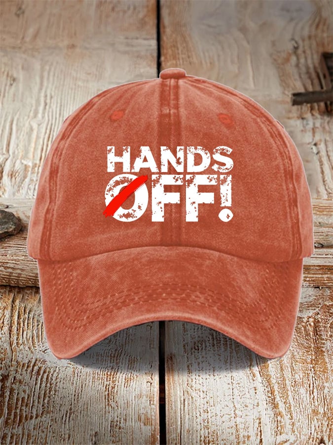 🔥Buy 3 Get 15% Off🔥Unisex Hands Off Protest  Print Hat