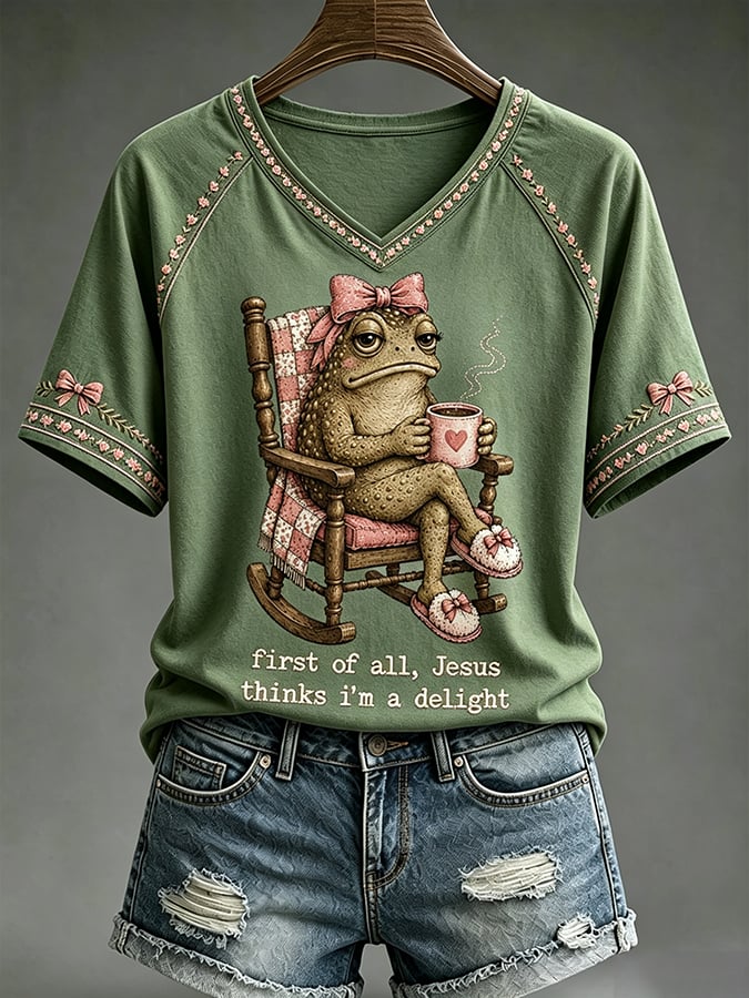 Women's Jesus Thinks I'm A Delight  T-Shirts