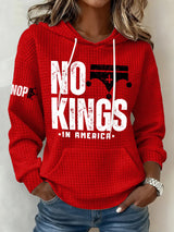 🔥Buy 3 Get 15% Off Retro No Kings In America Print Hoodie
