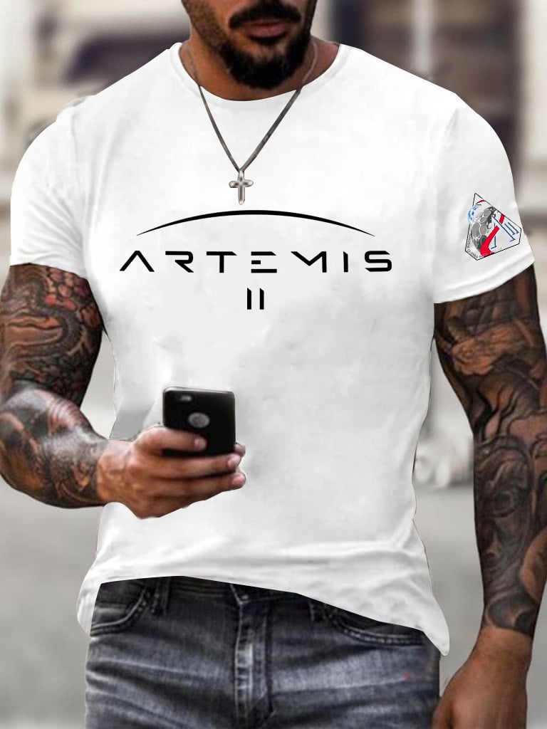 Men's Round Neck Casual Printed T-Shirt