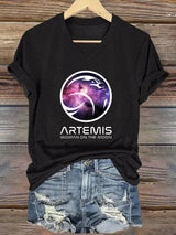 Women's “Woman On The Moon” Print T-Shirt