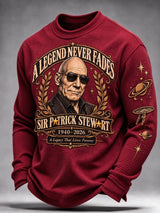Men's Casual Commemorative Printed Long-Sleeve T-Shirt