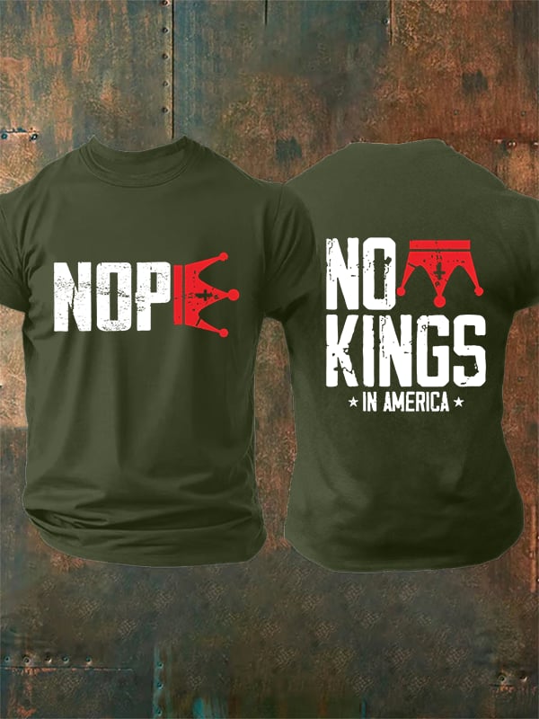 🔥Buy 3 Get 15% Off Men's  No Kings In America T-Shirt