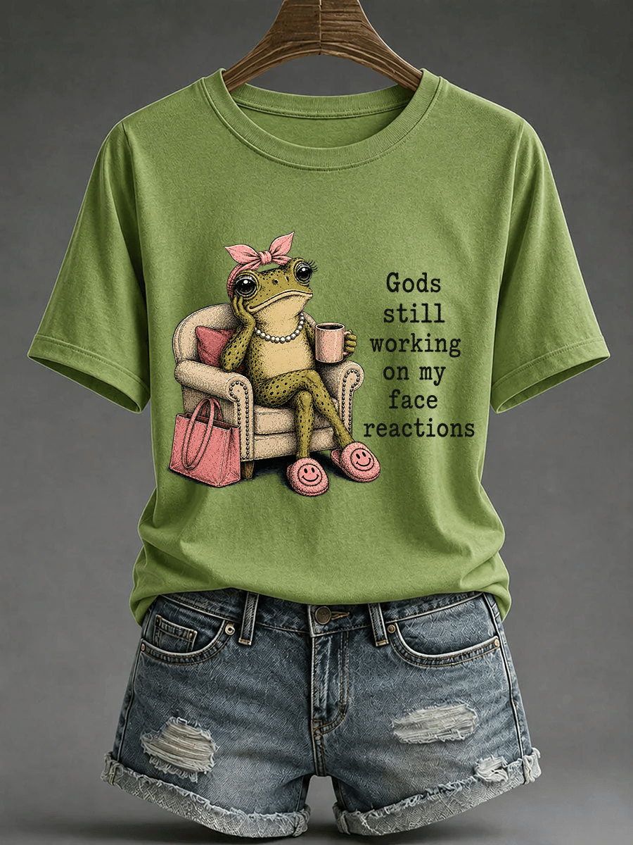 Women's Retro  Funny Christian Print T-shirt