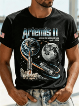 Men's Artemis II Mission Lunar Orbiting Short-Sleeve T-Shirt