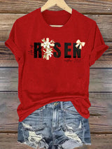 Women's  He is Risen Print T-Shirt
