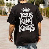 Jesus Is King Of Kings Printed Men's T-shirt