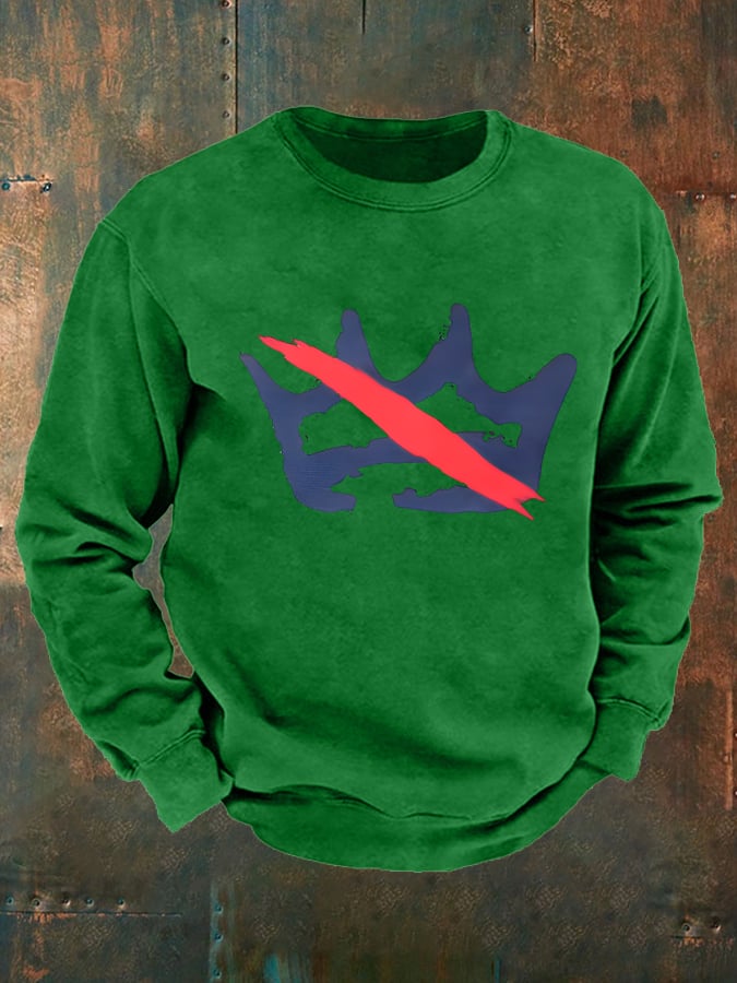 Men's  America has no kings Printed Casual Sweatshirt