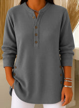 CLEARANCE SALE🔥 Women's Casual Solid Crew Neck Loose Knit Pullover