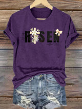 Women's  He is Risen Print T-Shirt