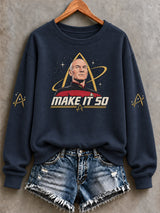 Women's In Loving Memory of Our Captain Raglan Sleeve Crew Neck Sweatshirt