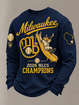 Men's Baseball Print T-Shirt
