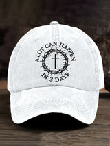 🔥Hot Sale Picks 🔥Unisex A Lot Can Happen In 3 Days Print Baseball Cap