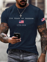 Men's  America Flag Print T-Shirt
