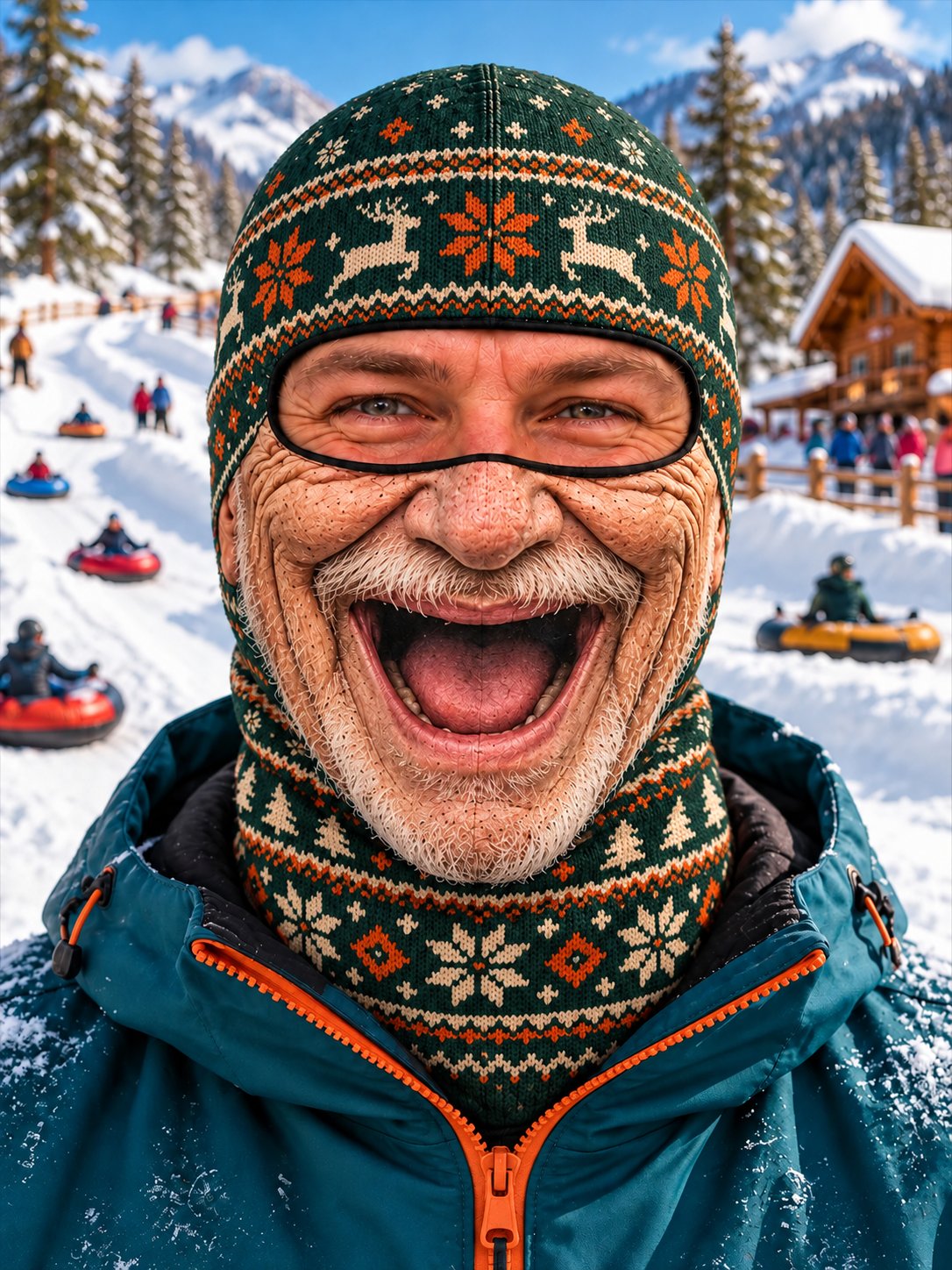 Funny And Wacky Ski Full-Face Balaclava Hood
