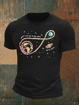 Men's  Fun Planet Print T-Shirt