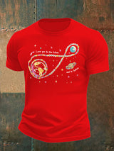Men's  Fun Planet Print T-Shirt